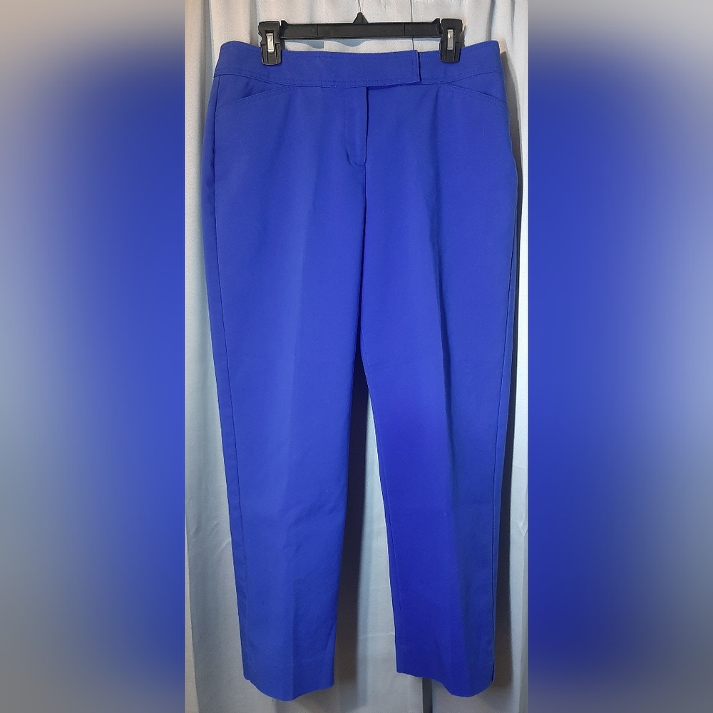 Talbots Vibrant Blue Cropped Trousers Sz 10